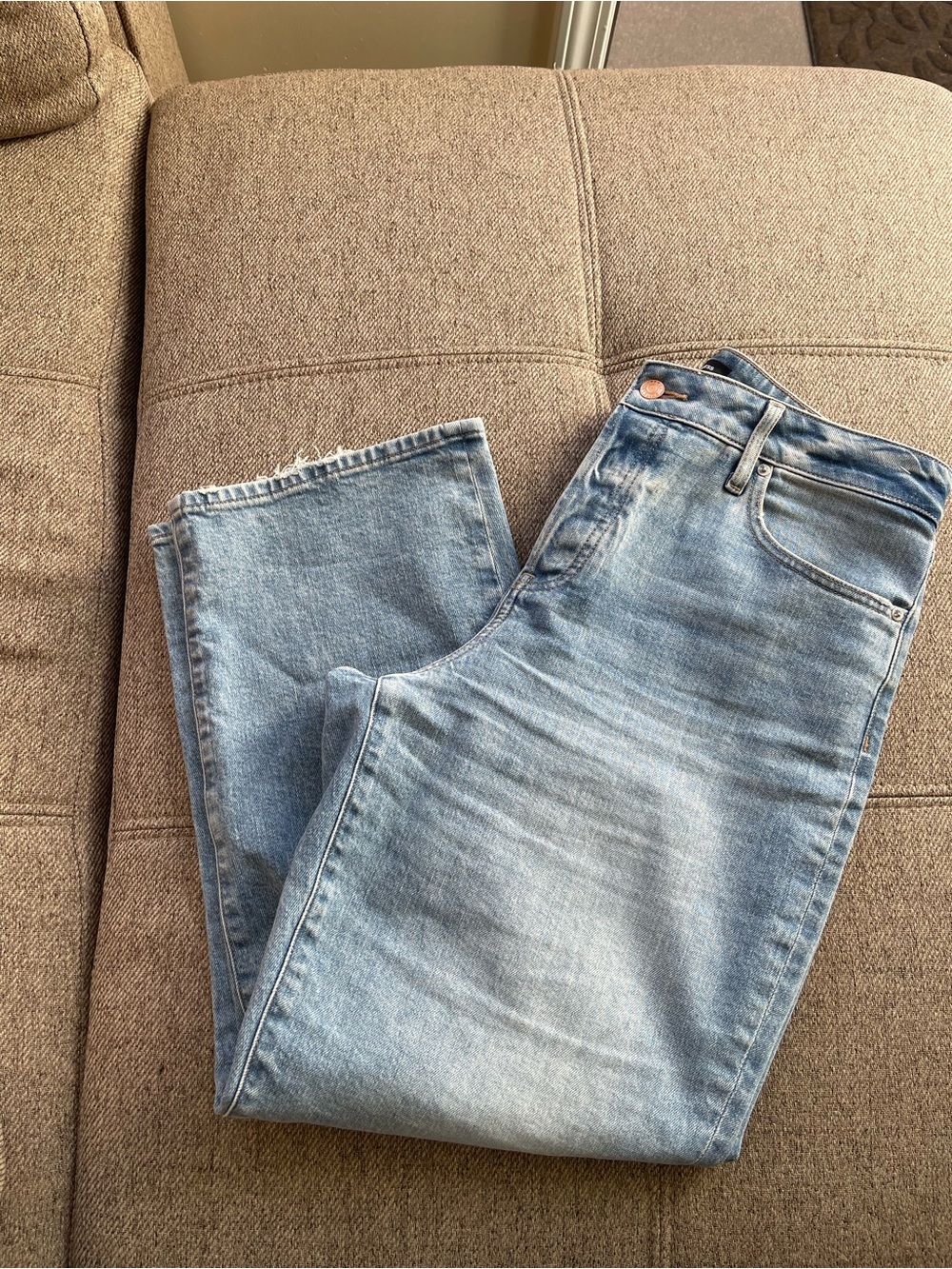 Express Women's Light Blue Boyfriend Jeans